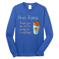 Dear Jesus Thank You For Pumpkin Spice Everything Christian Gift Long Sleeve Shirt