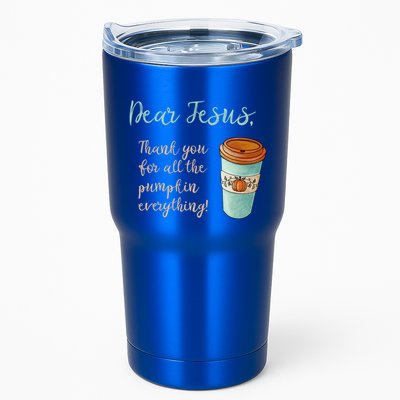 Dear Jesus Thank You For Pumpkin Spice Everything Christian Gift Tumbler