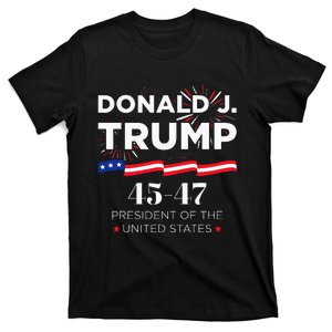 Donald J. Trump 45 47 President Inauguration Day 2025 T-Shirt