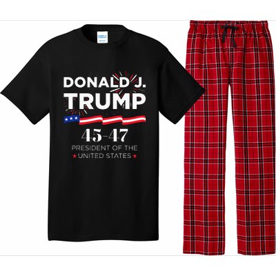 Donald J. Trump 45 47 President Inauguration Day 2025 Pajama Set