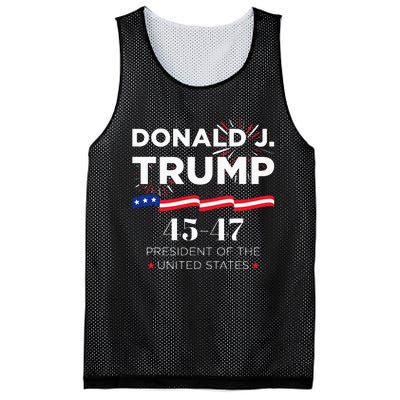 Donald J. Trump 45 47 President Inauguration Day 2025 Mesh Reversible Basketball Jersey Tank