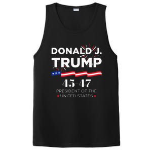 Donald J. Trump 45 47 President Inauguration Day 2025 PosiCharge Competitor Tank