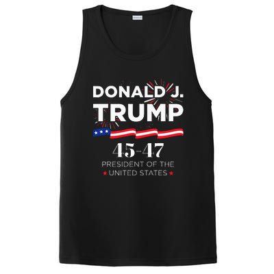 Donald J. Trump 45 47 President Inauguration Day 2025 PosiCharge Competitor Tank