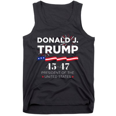 Donald J. Trump 45 47 President Inauguration Day 2025 Tank Top