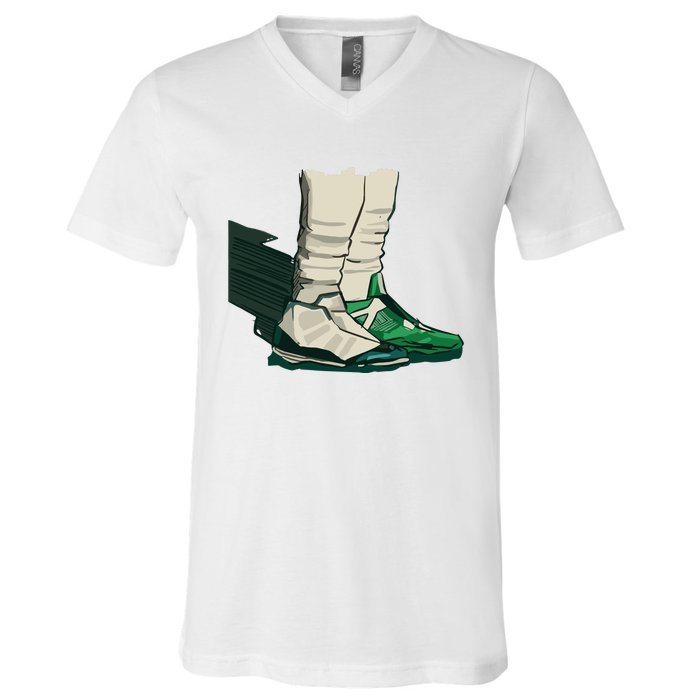 Dhwani Jalen Twoshoes Hurts V-Neck T-Shirt