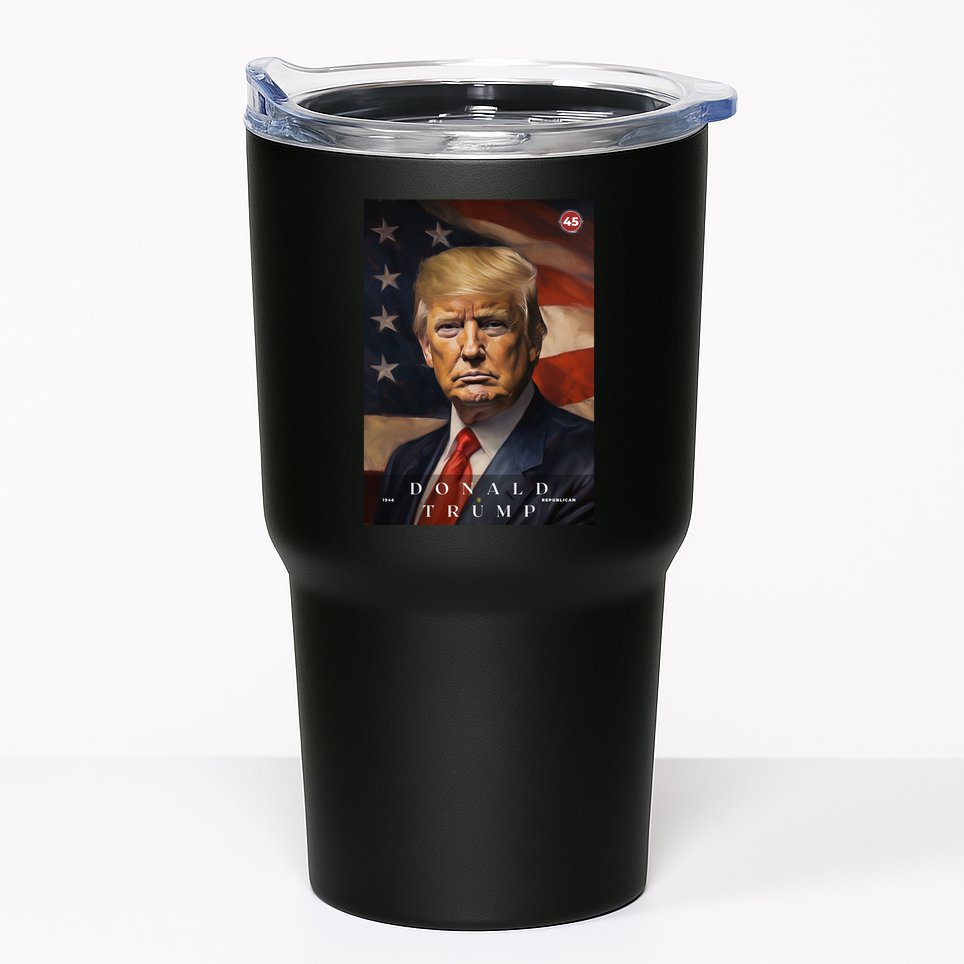 Donald J Trump 45th President Of The United States Portrait Tumbler