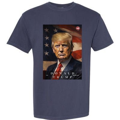 Donald J Trump 45th President Of The United States Portrait Garment-Dyed Heavyweight T-Shirt