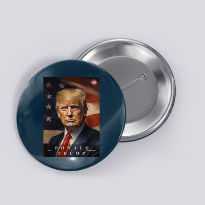 Donald J Trump 45th President Of The United States Portrait Button