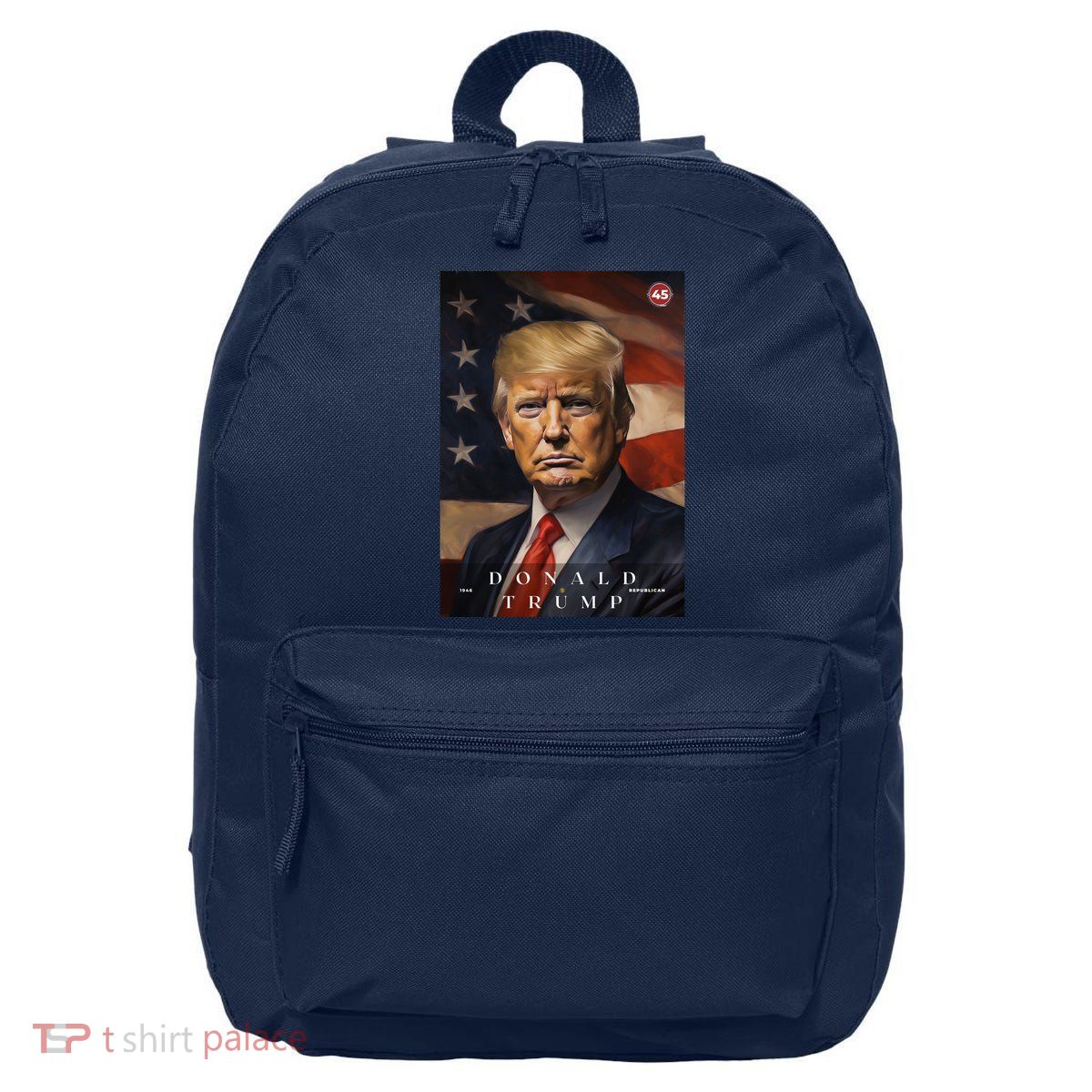 Donald J Trump 45th President Of The United States Portrait 16 in Basic Backpack