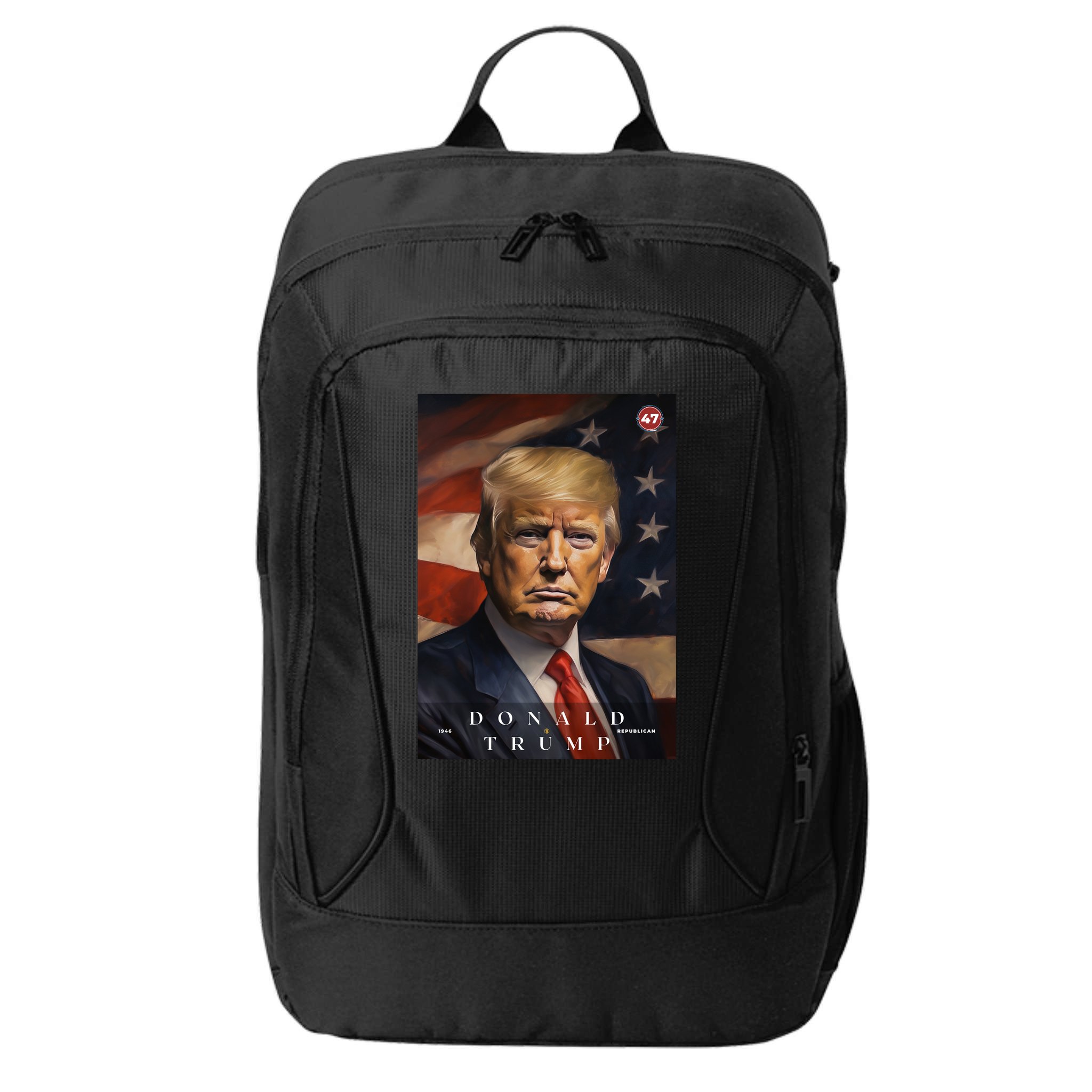 Donald J Trump 47th President Of The United States Portrait City Backpack