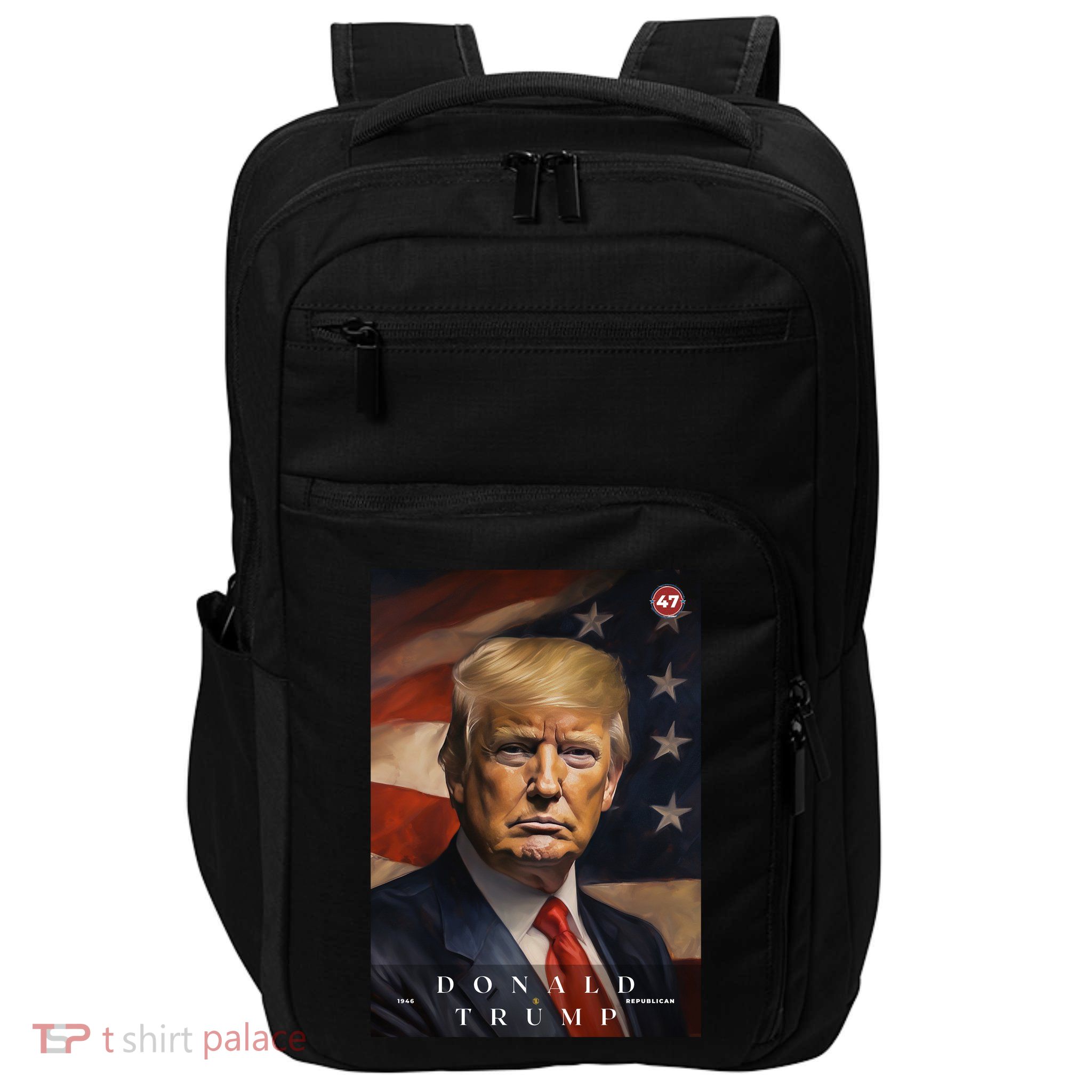 Donald J Trump 47th President Of The United States Portrait Impact Tech Backpack