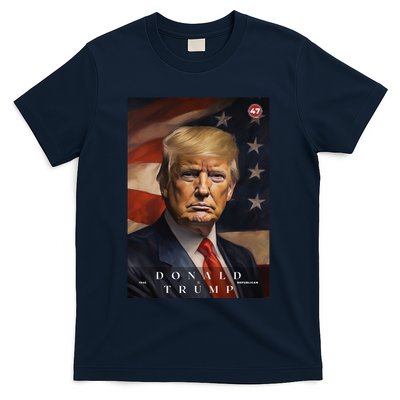 Donald J Trump 47th President Of The United States Portrait T-Shirt