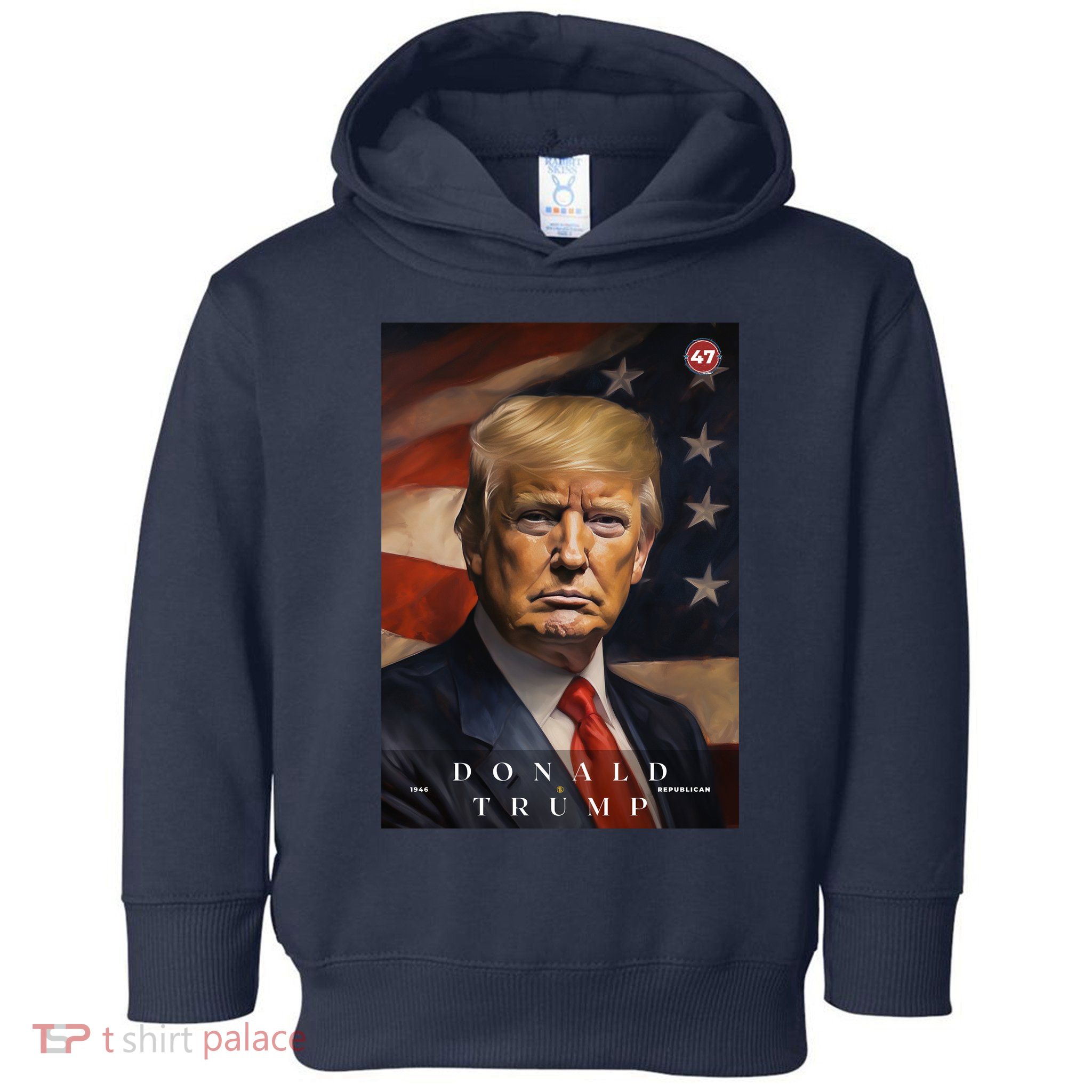 Donald J Trump 47th President Of The United States Portrait Toddler Hoodie
