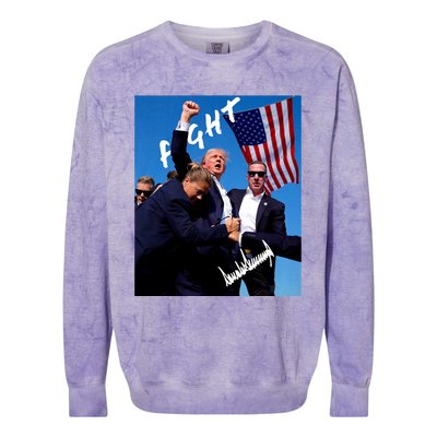 Donald J. Trump Trump 2024 Signature Edition Colorblast Crewneck Sweatshirt