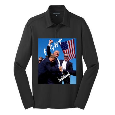 Donald J. Trump Trump 2024 Signature Edition Silk Touch Performance Long Sleeve Polo