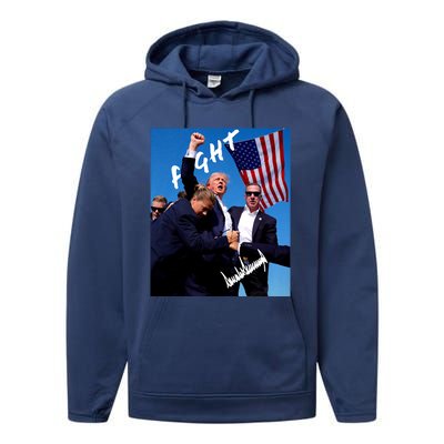 Donald J. Trump Trump 2024 Signature Edition Performance Fleece Hoodie