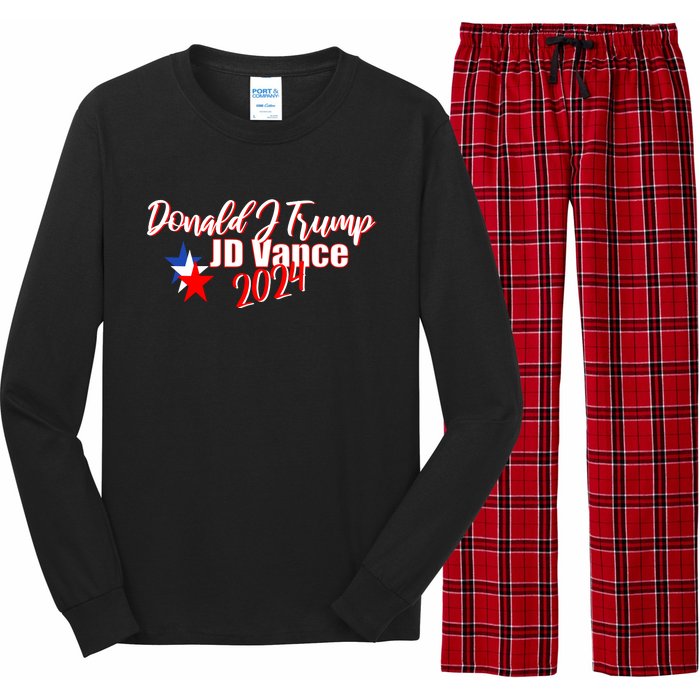 Donald J Trump Jd Vance 2024 Long Sleeve Pajama Set