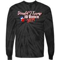 Donald J Trump Jd Vance 2024 Tie-Dye Long Sleeve Shirt