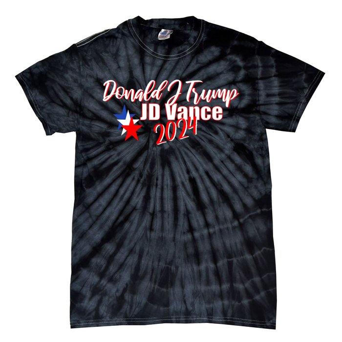 Donald J Trump Jd Vance 2024 Tie-Dye T-Shirt