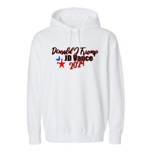 Donald J Trump Jd Vance 2024 Garment-Dyed Fleece Hoodie