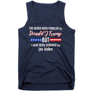 Donald J Trump 2024 Tired Of Being Screwed By Joe Biden Tank Top