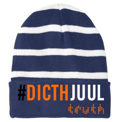 Ditch Juul Truth Striped Beanie with Solid Band