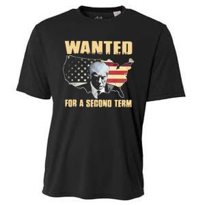 Donald J. Trump Wanted For Second Term Cooling Performance Crew T-Shirt