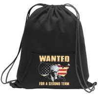 Donald J. Trump Wanted For Second Term Sweatshirt Cinch Pack Bag