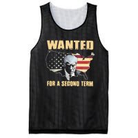 Donald J. Trump Wanted For Second Term Mesh Reversible Basketball Jersey Tank