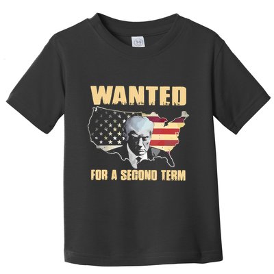 Donald J. Trump Wanted For Second Term Toddler T-Shirt