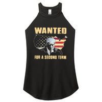 Donald J. Trump Wanted For Second Term Women's Perfect Tri Rocker Tank