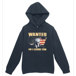 Donald J. Trump Wanted For Second Term Urban Pullover Hoodie