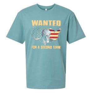 Donald J. Trump Wanted For Second Term Sueded Cloud Jersey T-Shirt