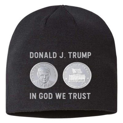 Donald J. Trump Silver Coin In God We Trust Silver Medallion Sustainable Beanie