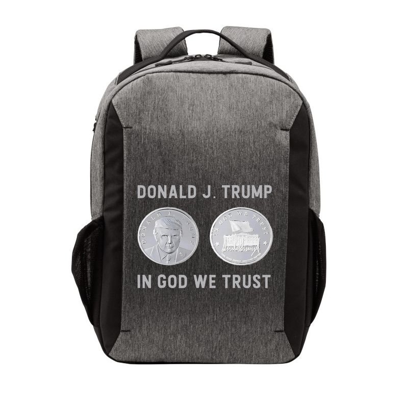 Donald J. Trump Silver Coin In God We Trust Silver Medallion Vector Backpack