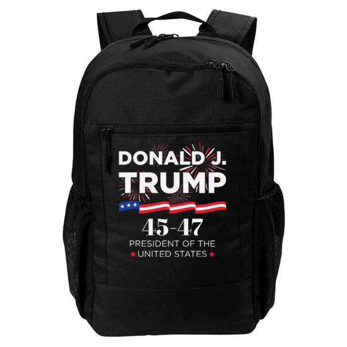 Donald J. Trump 45 47 President Inauguration Day 2025 Daily Commute Backpack