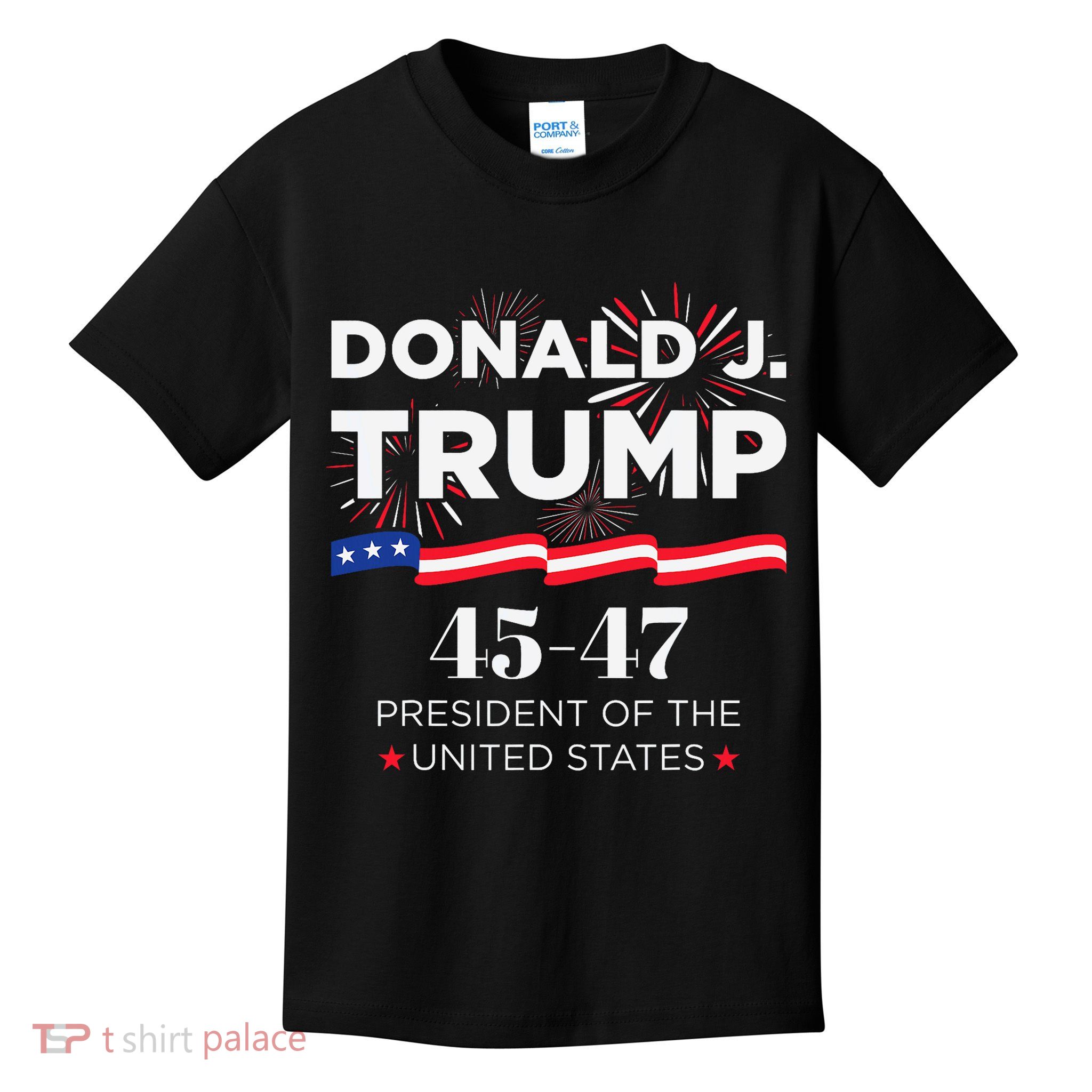 Donald J. Trump 45 47 President Inauguration Day 2025 Kids T-Shirt