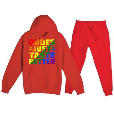 Dudes Just Taste Better Premium Hooded Sweatsuit Set