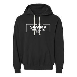 Donald J. Trump Swamp The Vote Usa 2024 Garment-Dyed Fleece Hoodie