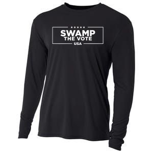 Donald J. Trump Swamp The Vote Usa 2024 Cooling Performance Long Sleeve Crew