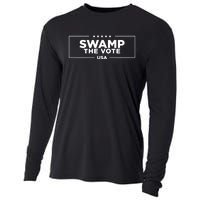 Donald J. Trump Swamp The Vote Usa 2024 Cooling Performance Long Sleeve Crew