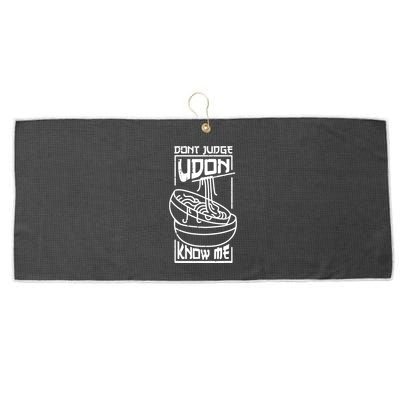 Dont Judge Udon Know Me Large Microfiber Waffle Golf Towel