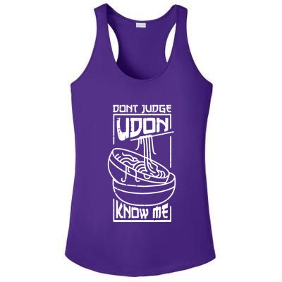 Dont Judge Udon Know Me Ladies PosiCharge Competitor Racerback Tank