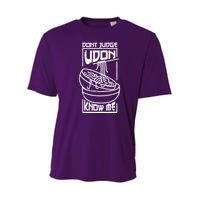 Dont Judge Udon Know Me Youth Performance Sprint T-Shirt