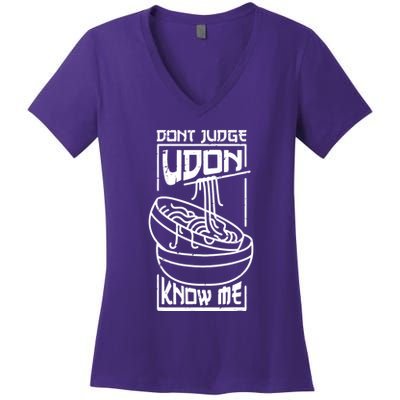 Dont Judge Udon Know Me Women's V-Neck T-Shirt