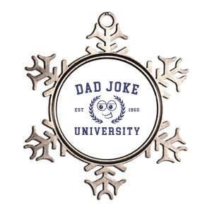 Dad Joke University Funny Dad Gift Metallic Star Ornament