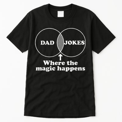 Dad Jokes Venn Diagram Tall T-Shirt