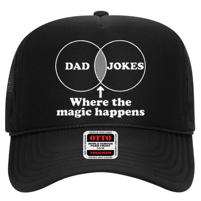 Dad Jokes Venn Diagram Trucker Hat