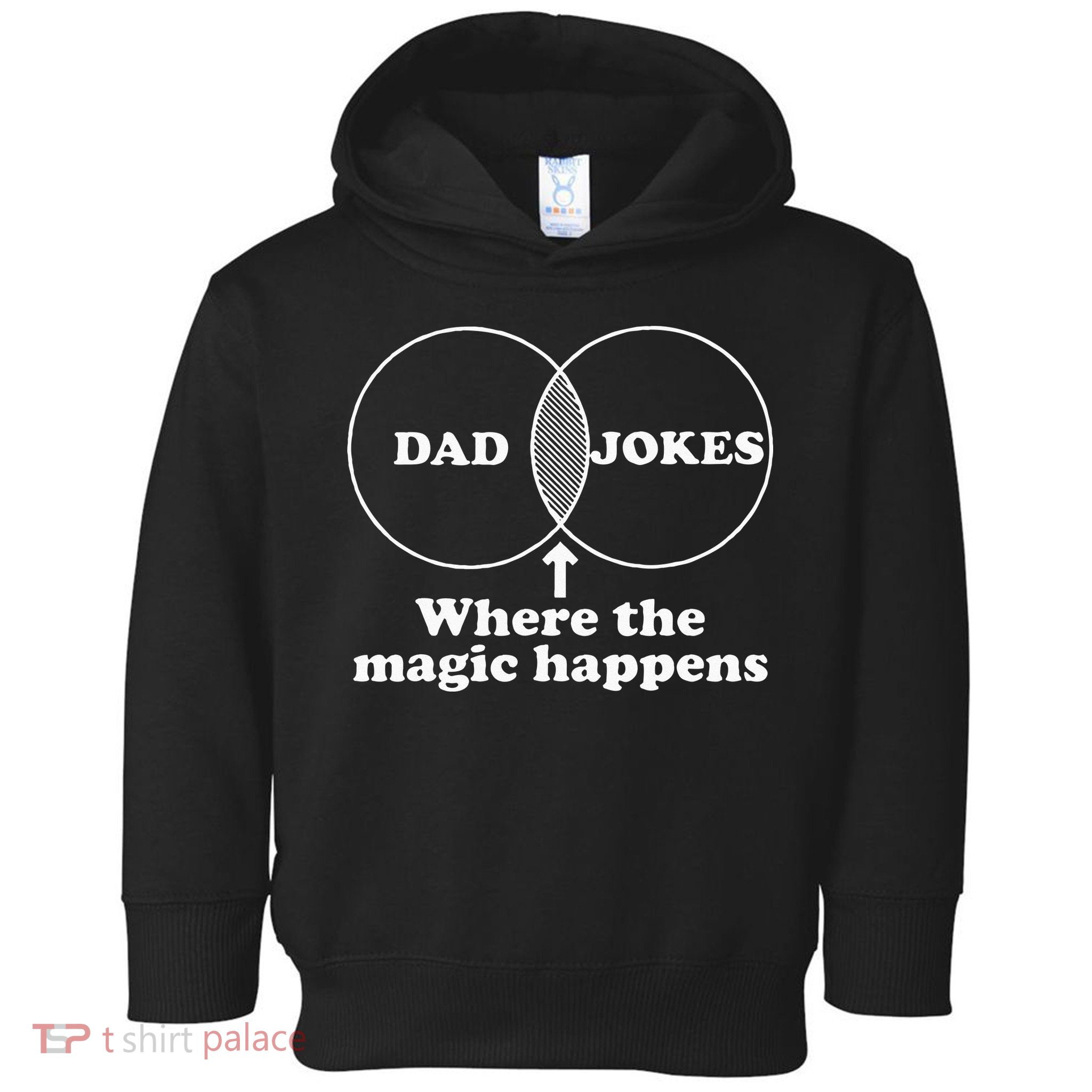 Dad Jokes Venn Diagram Toddler Hoodie