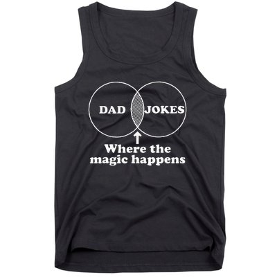 Dad Jokes Venn Diagram Tank Top